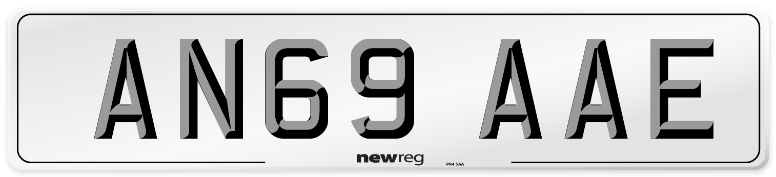 AN69 AAE Number Plate from New Reg